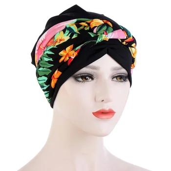 Новая цветочная ткань с половинной оплеткой, Европейская и американская мода, многоцветная тканая шляпа Tam-O'-Shanter, пятно