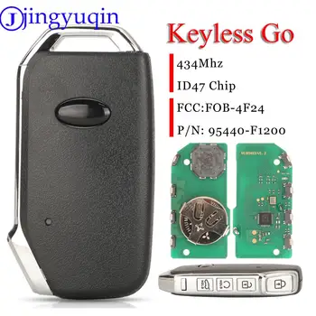 jingyuqin Keyless Go Smart Автомобильный Дистанционный брелок 434 МГц ID47 с чипом для KIA Sportage 2019-2021 P/N: 95440-F1200 FCCID: FOB-4F24