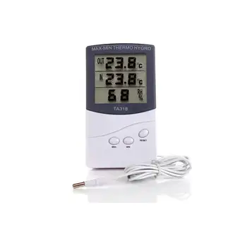 TA318 Домашний Цифровой термометр температуры в помещении и на улице, Гигрометр, Измеритель влажности, ЖК-дисплей, датчик погоды, SN