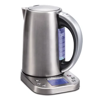 Профессиональный электрический чайник, 1,7 л, Нержавеющая сталь, Цифровой, # 41028, портативный чайник