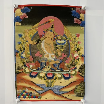 Высокоточная вышивка Танка Бодхисаттвы Манджушри, размер 50x70 см